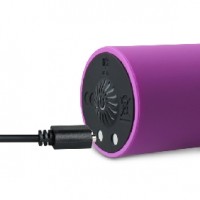  Vibrating Bullet, 7 Function, Rechargeable, PURPLE